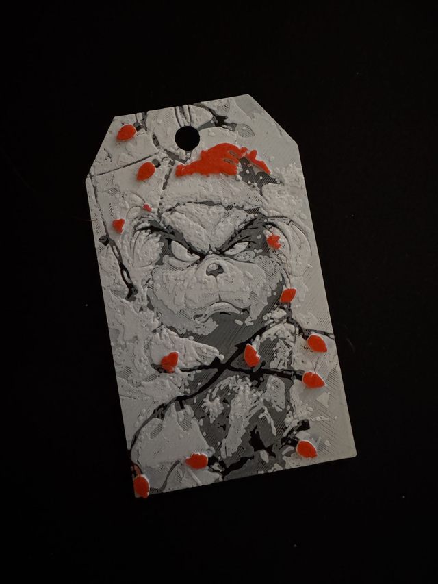 Gift tag Grinch #2